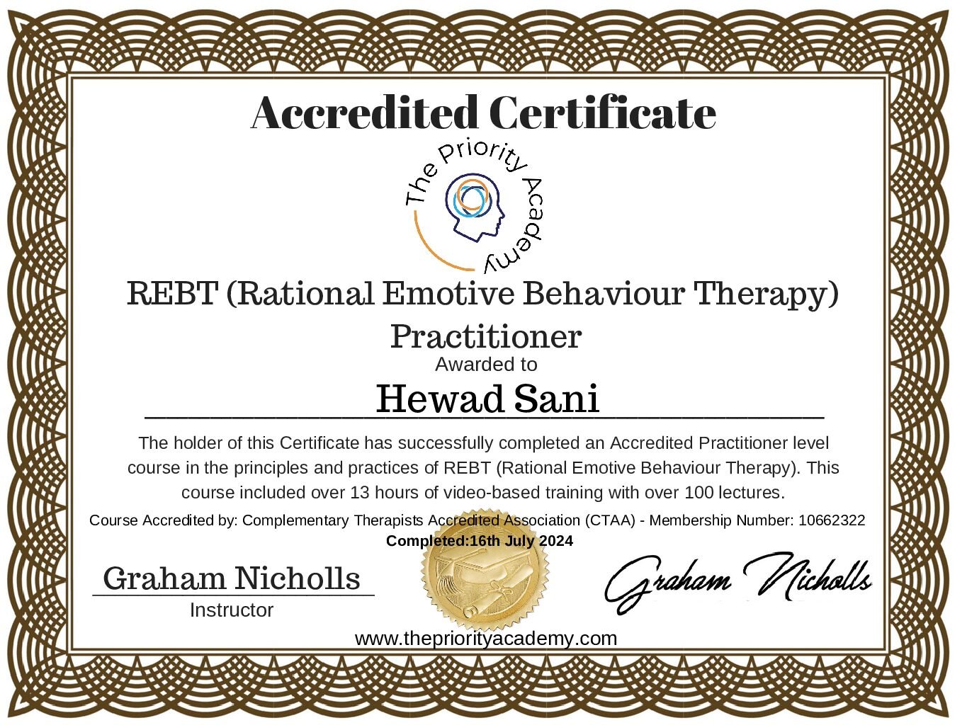 REBT - Rational Emotive Behavioural Therapy